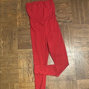 Fashion Nova Red Strapless Jumpsuit